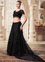 Premium Net Black Party Wear Sequins Work Lehenga Choli